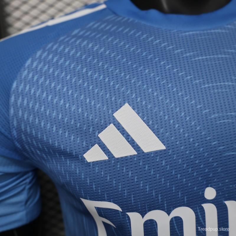 Player Version 25/26 Real Madrid Blue Goalkeeper Jersey