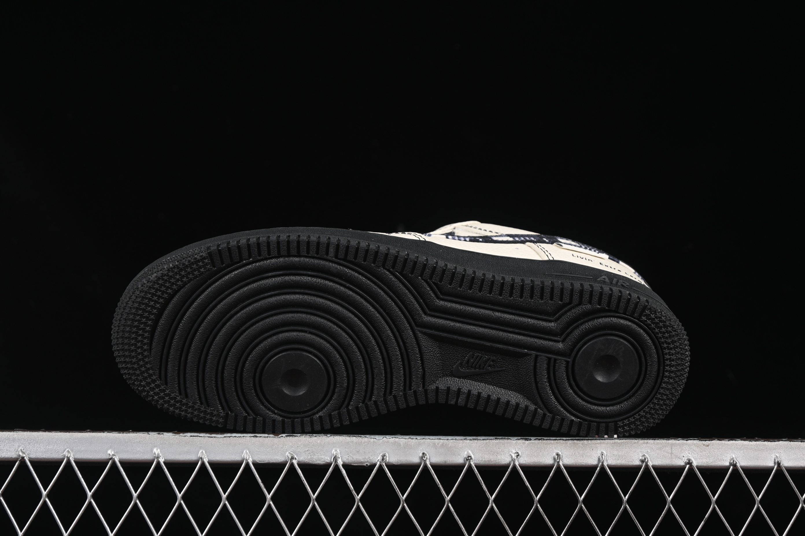 Nike Air Force 1 '07 Low Stussy Collaboration Checkerboard Black White Low-Top Casual Sneakers - KK1988-071