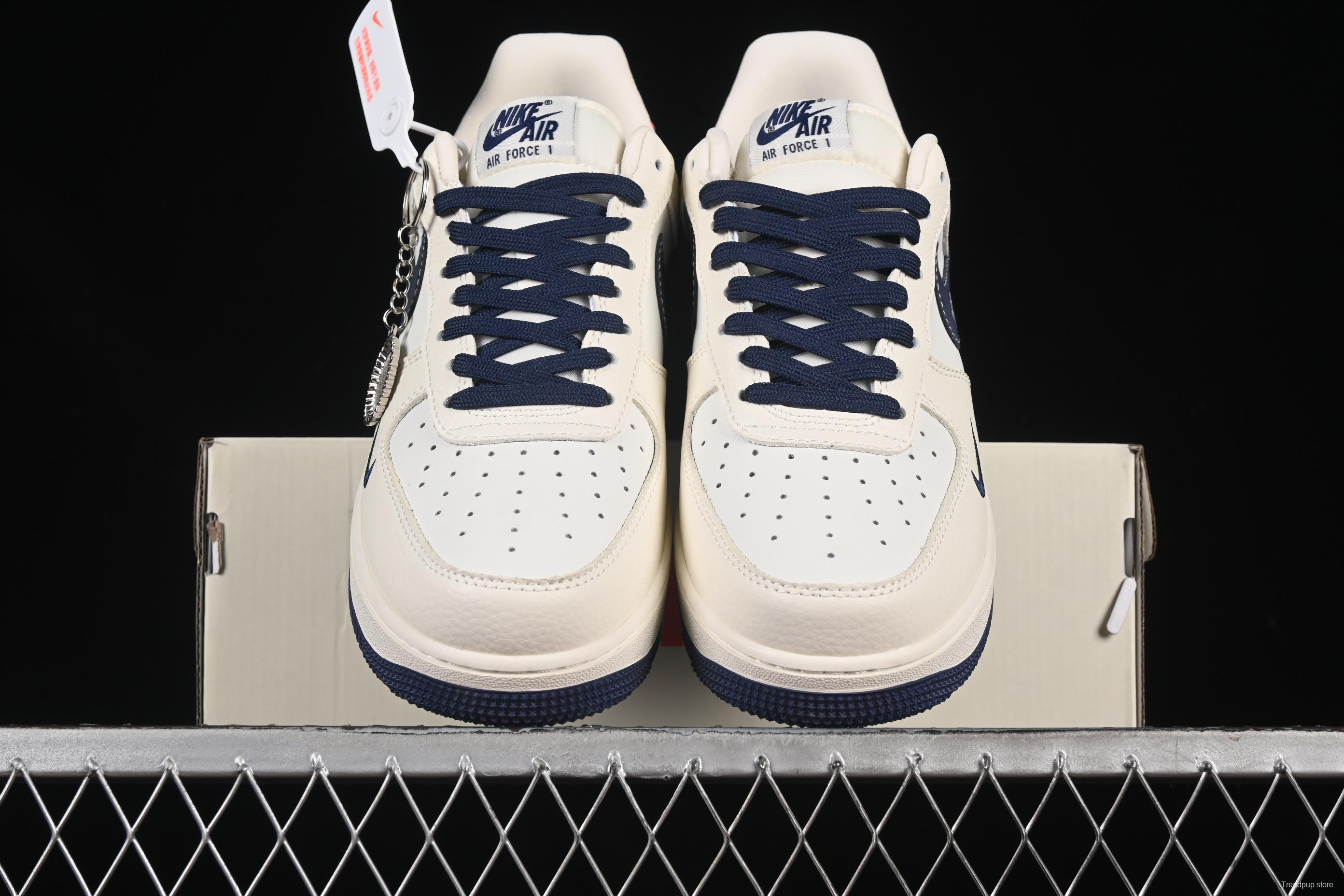 Nike Air Force 1'07 Low Dior Collaboration Navy Blue Red Sole Low-Top Casual Sneakers - KK1988-067
