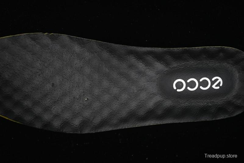 ECCO Soft Moc Summer Genuine Leather Breathable Slip-On Driving Shoes - 63516801001