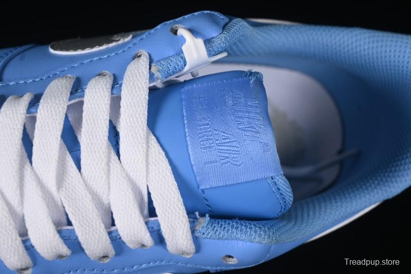 Nike Air Force 1'07 Low Casual Sneakers in Iceland Blue with Full-Length Air Cushion - ZH0316-070