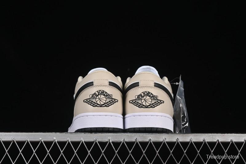 Nike Air Jordan 1 Low AJ1 Cream White Low-Top Casual Sneakers - 553558-153