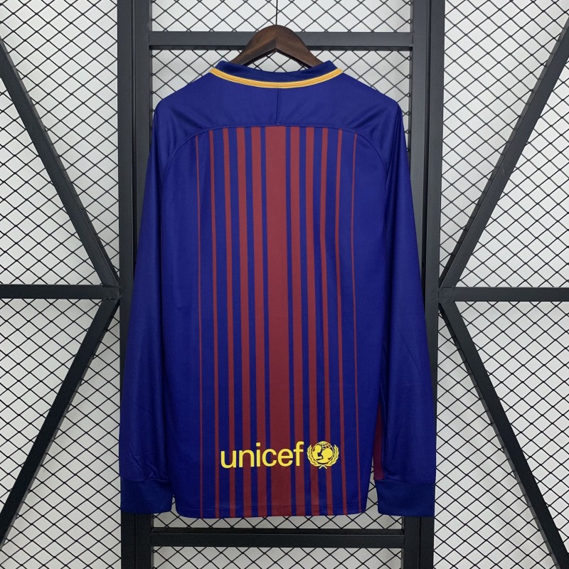 17/18 Retro Barcelona Home Jersey