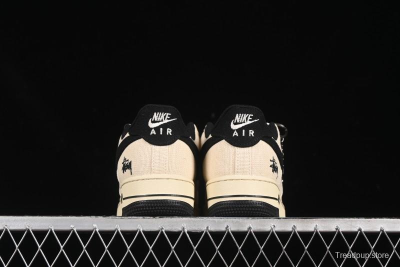 Nike Air Force 1 '07 Low Stussy Collaboration Hemp Low-Top Casual Sneakers - XX3168-153