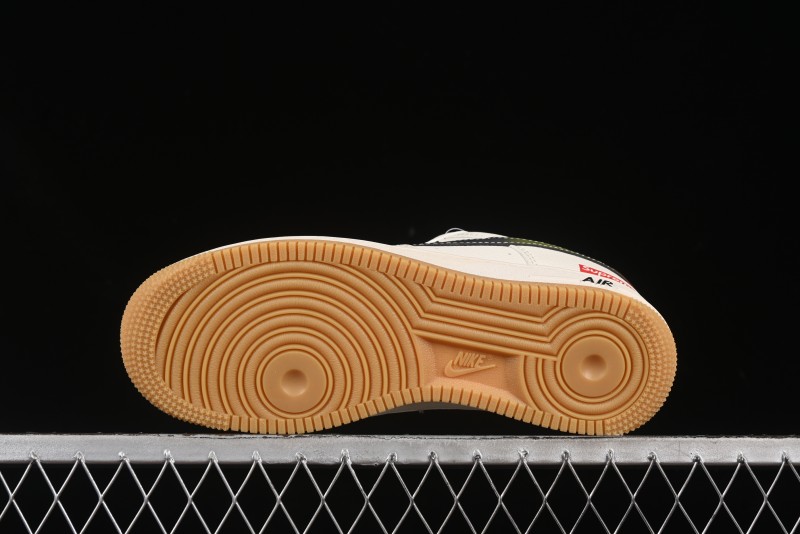 Nike Air Force 1 '07 Low Supreme Collaboration Gradient Gum Sole Casual Sneakers - XS1958-567
