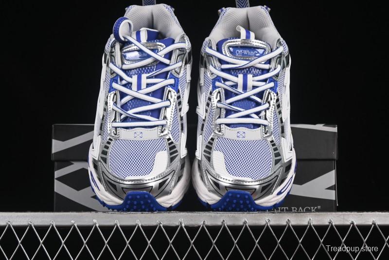 Off-White Be Right Low-Top Lifestyle Sneakers in White Blue - X.E5