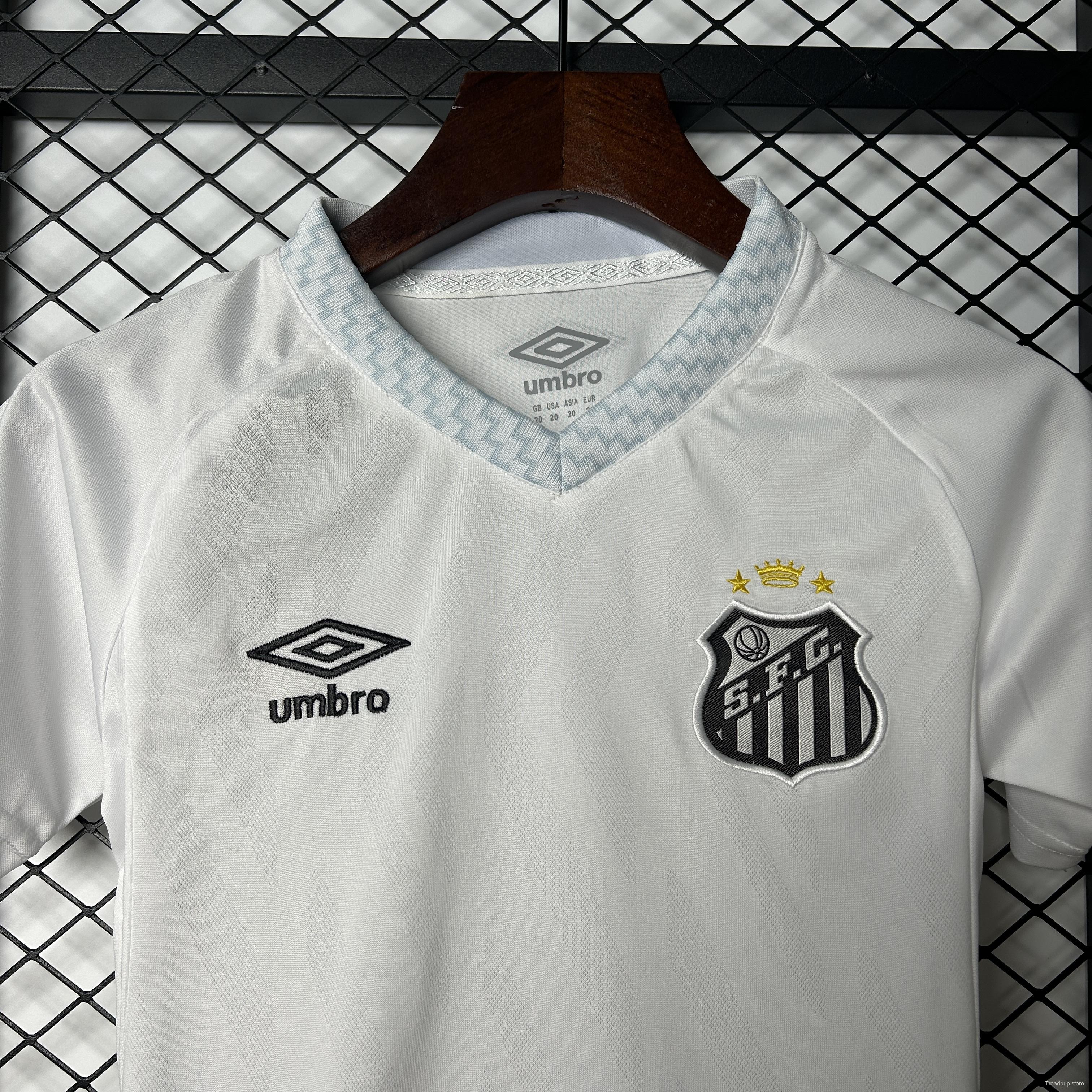 25/26 Kids Santos Home Size 16-28 Jersey