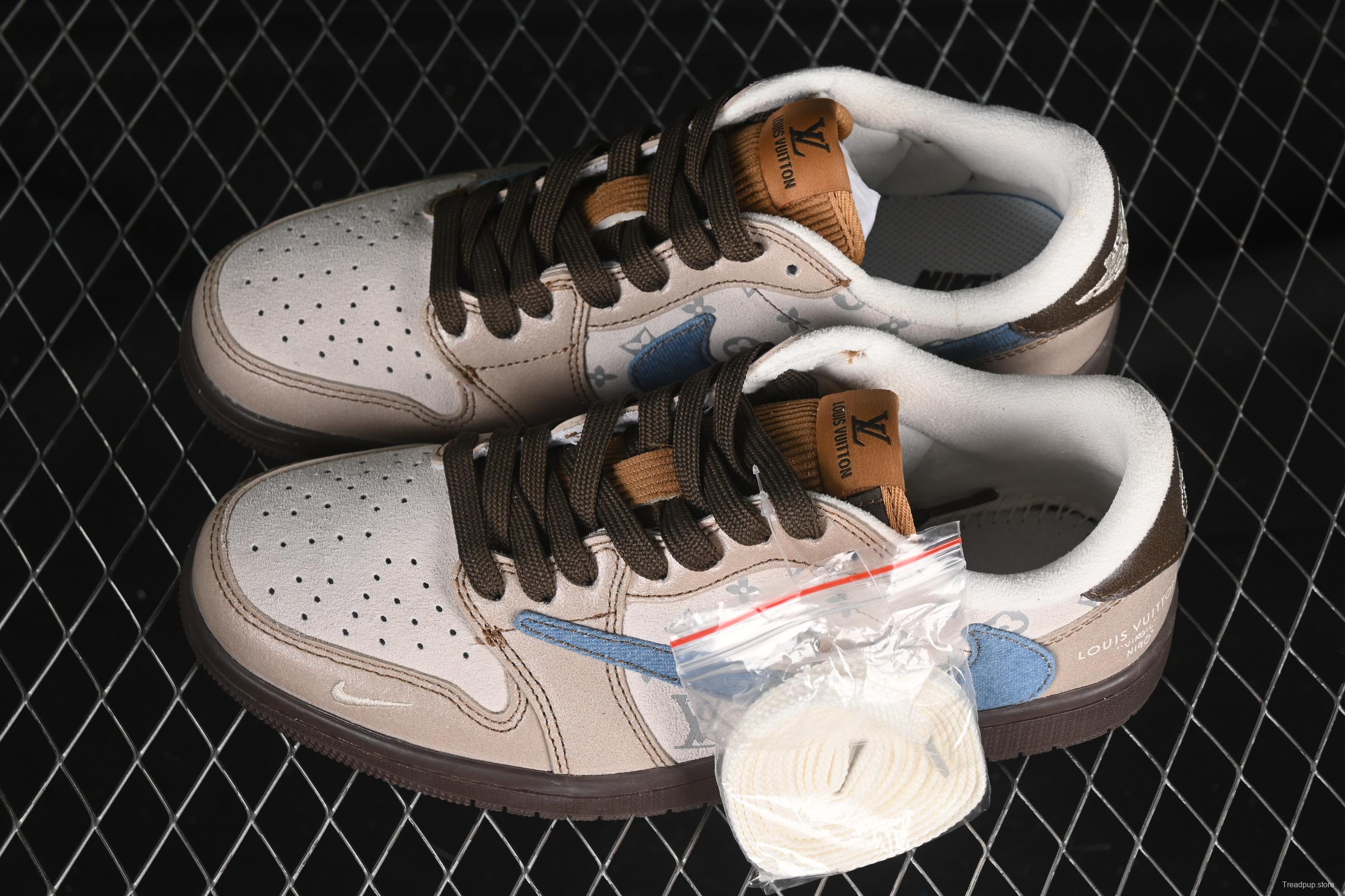 Nike Travis Scott x Fragment Design x Air Jordan 1 Low OG SP Casual Sneakers - CH6336-022