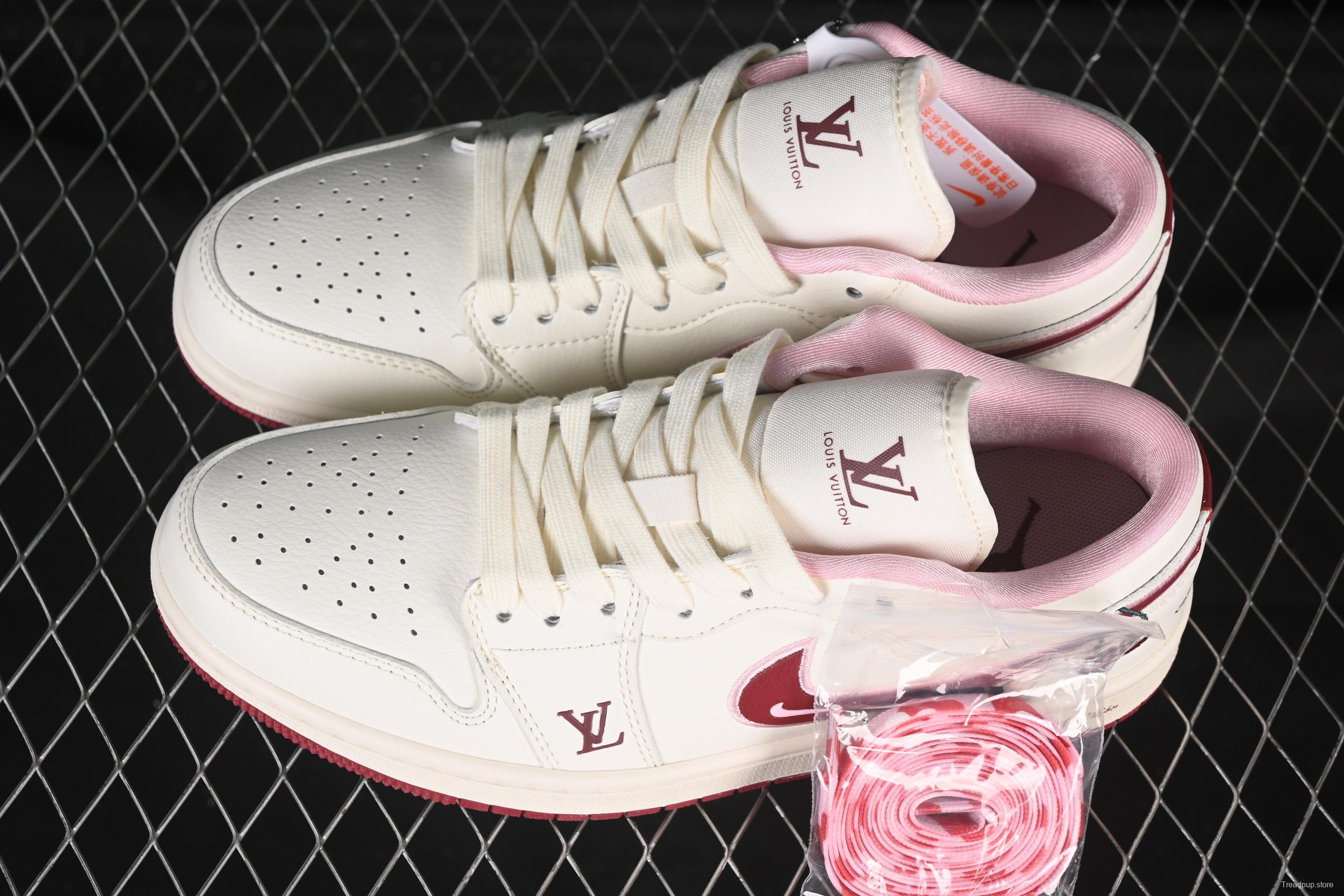 Nike Air Jordan 1 Low AJ1 Valentine's Day Limited Red Cherry High-End Custom Retro Basketball Shoes - XX3168-520