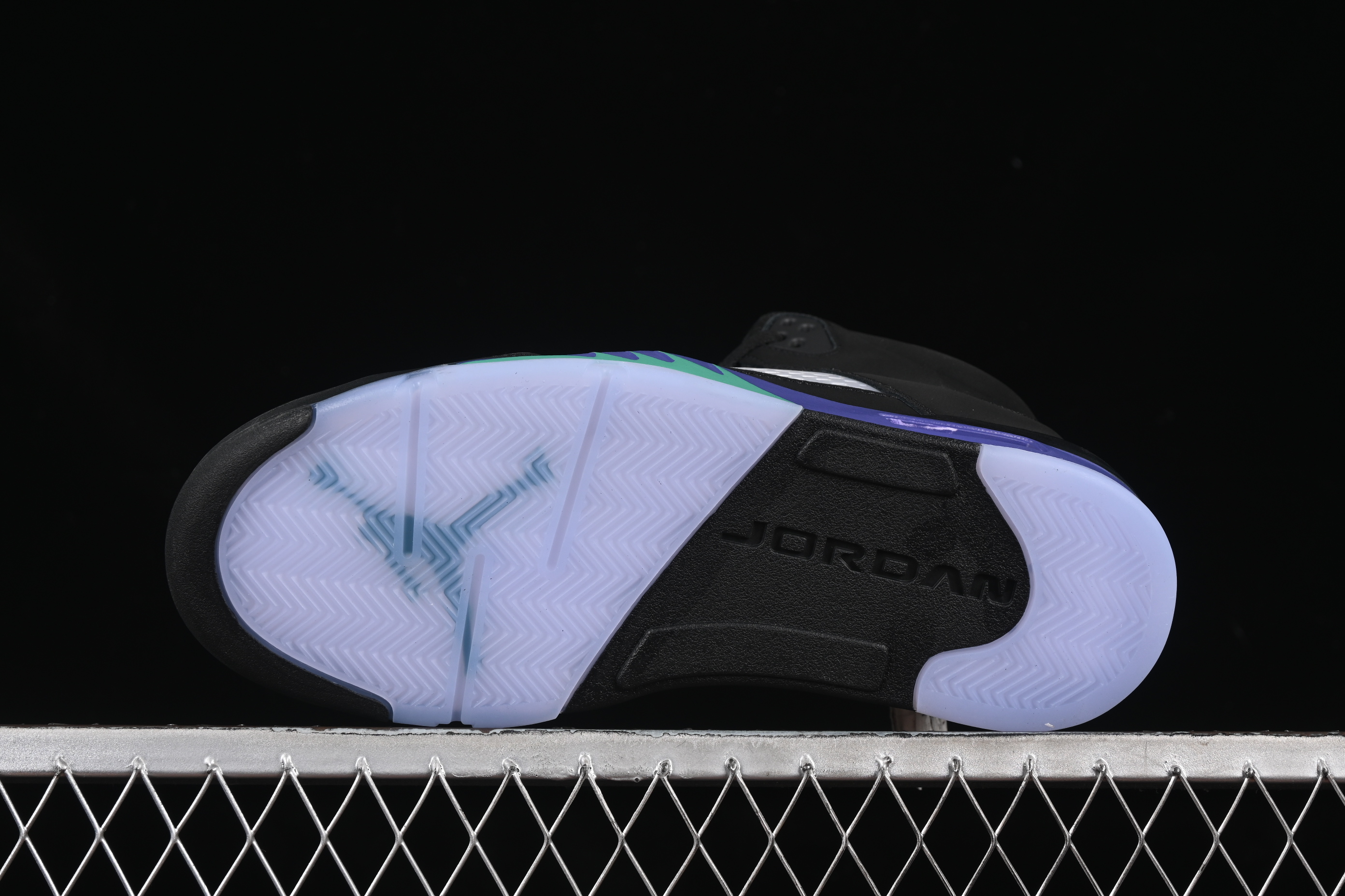 Nike Air Jordan 5 Retro Basketball Shoes - Black Grape - 136027-007