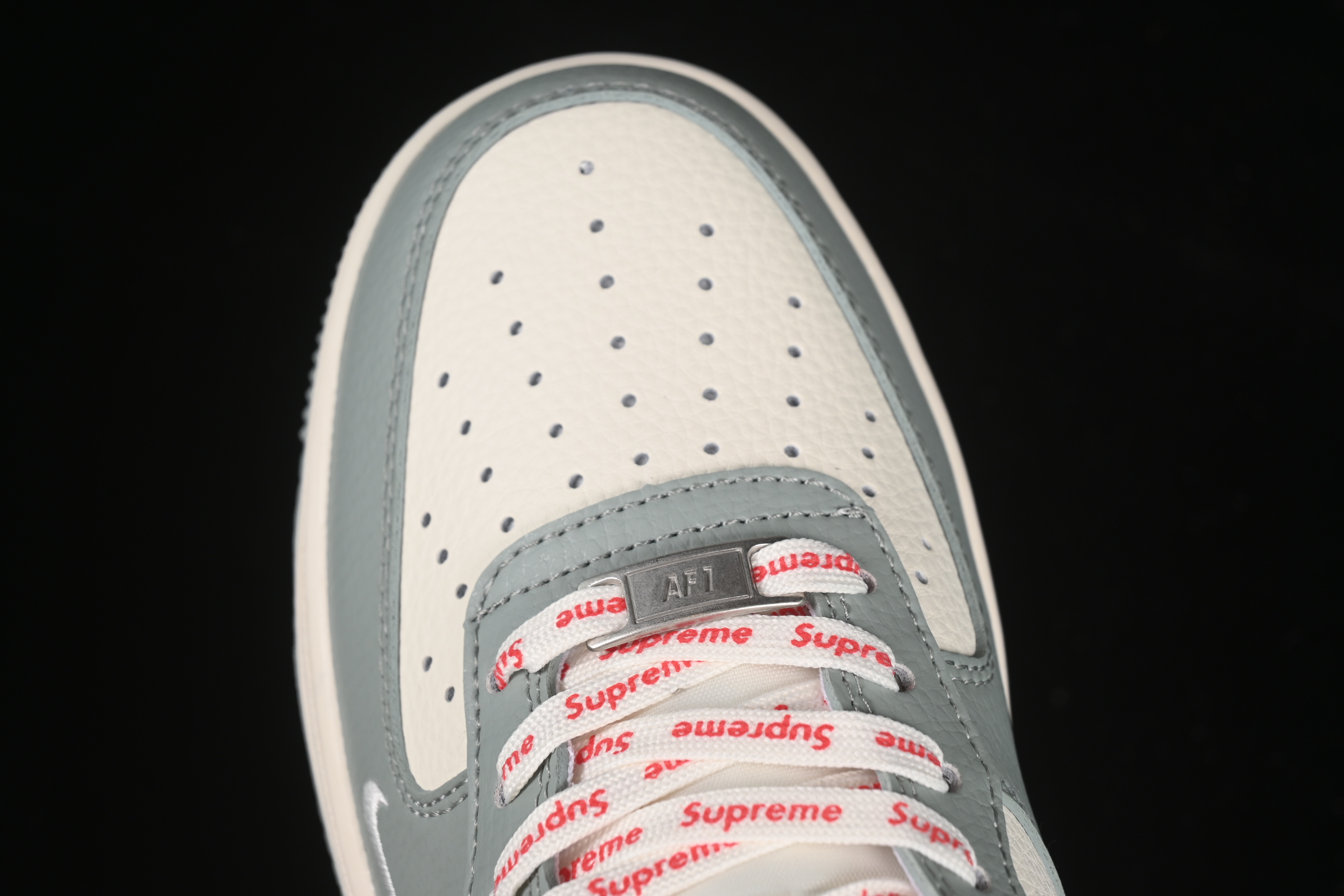 Nike Air Force 1 '07 Low Supreme Collaboration Shoes in Grey - ZH2598-319