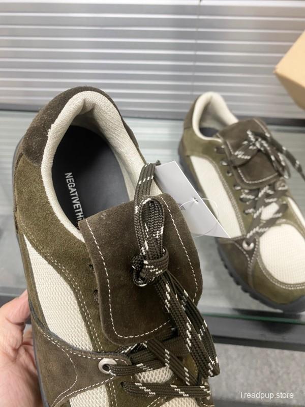 2025 Unisex Puma Brown White Silk Oxford Leather Sneakers KFY00280