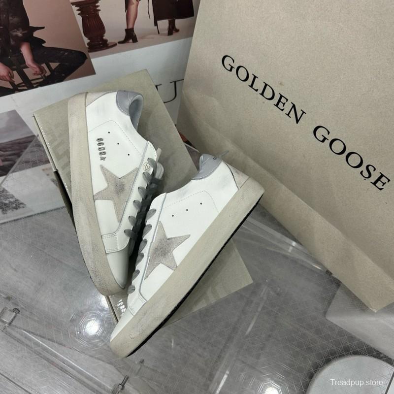 2025 Unisex GGDB White Grey Leather Sneakers