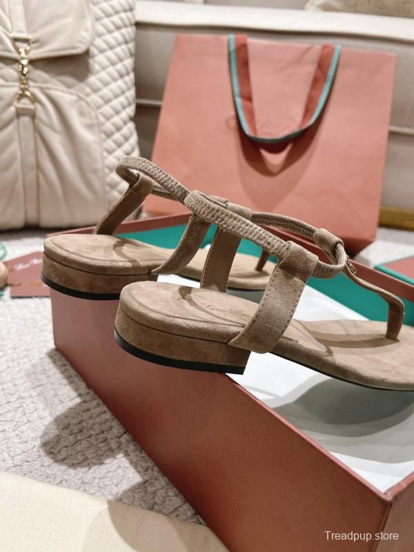 2025 LP Beige Suede Slippers LY00250