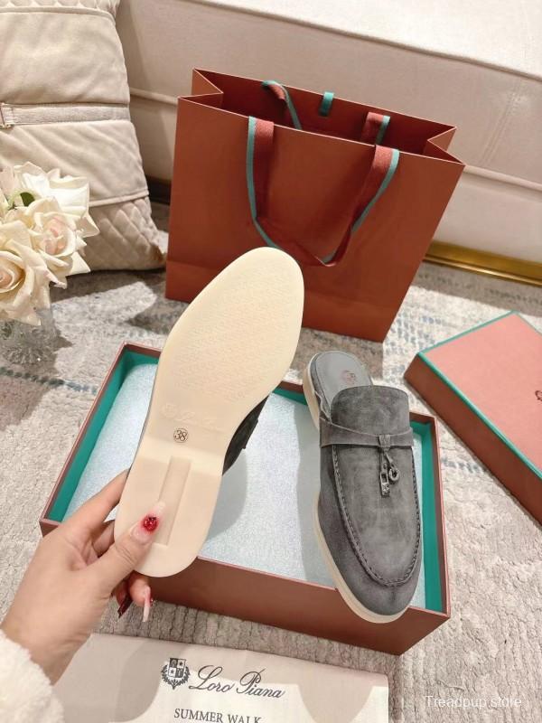 2025 Slippers LP Grey Suede Slippers