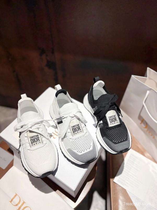 2025 Unisex Dior Black Grey Flyknit Sneaker LY00260