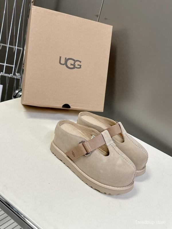 2025 UGG Beige Suede Slippers KFY00230