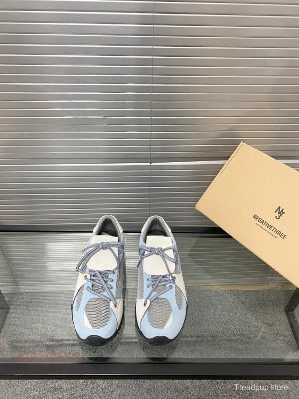 2025 Women Puma Light Blue White Oxford Leather Breathable Sneakers KFY00280