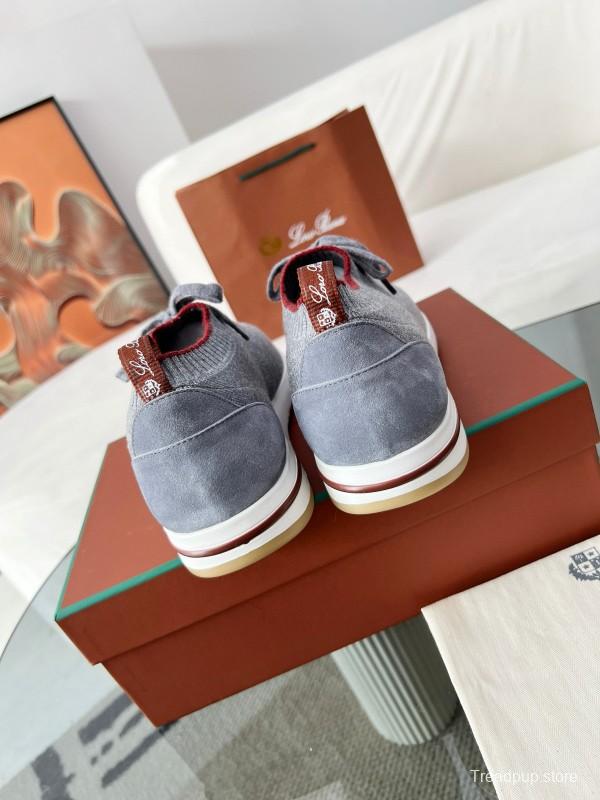 2024 Men LP Gray Wool Knit Sneakers MJ00330