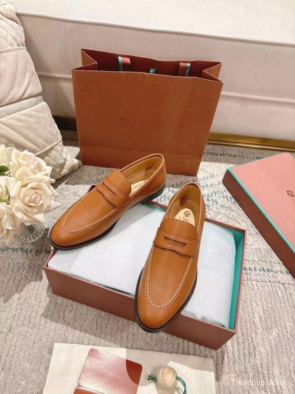 2025 Women LP Brown Leather Loafer LY00340