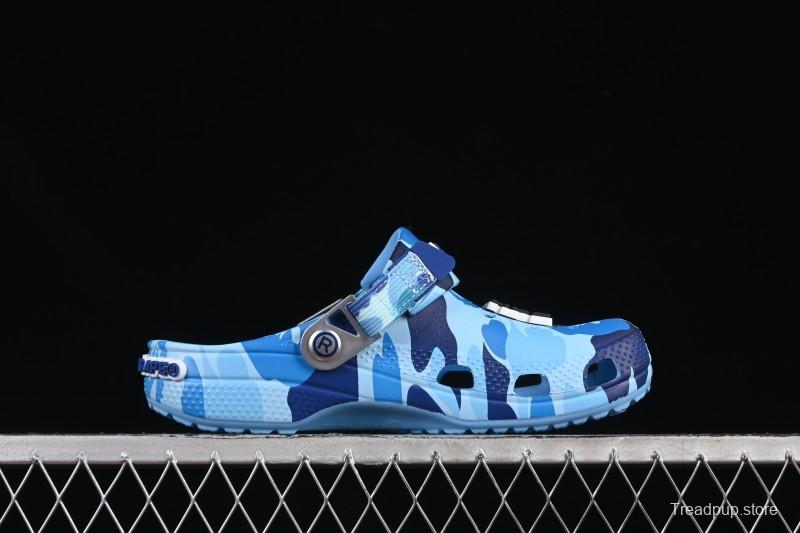 Bape x Crocs Classic Clog Camouflage Print Comfortable Versatile Clogs - B.D4