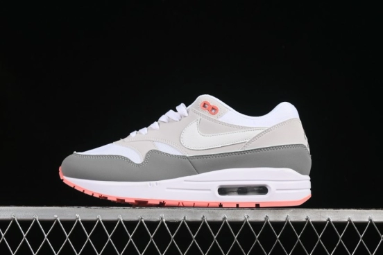 Nike Air Max 1 Retro Running Shoes with Half-Sole Air Cushion - 599820-100