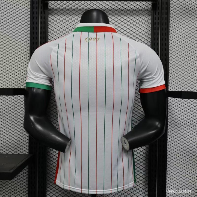 Player Version 2025 Palestina White with Red and Green Pinstripe Jersey