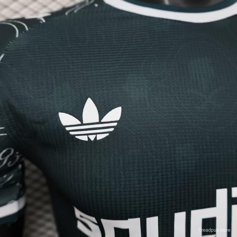 Player Version 25/26 Al-Ahli Saudi Dark Green with Traditional Arabic Pattern Jersey