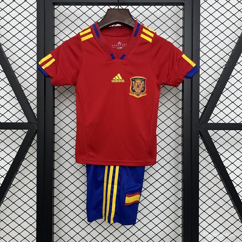 Retro 2010 Kids Spain Home Size 16-28 Jersey