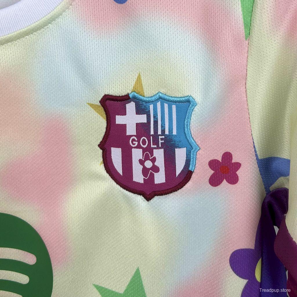 2025/26 Kids Barcelona Flower Special Edition Jersey
