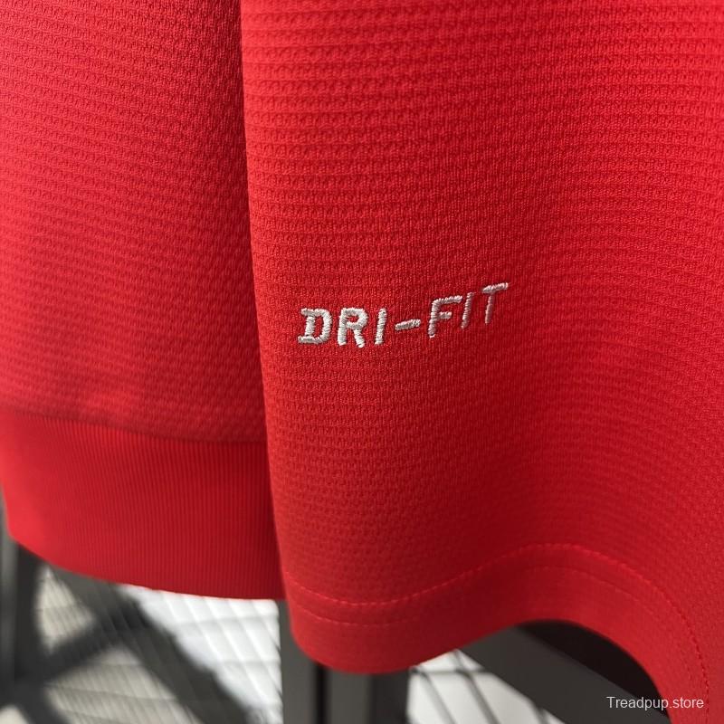 13/14 Retro Long Sleeve Manchester United Home Jersey