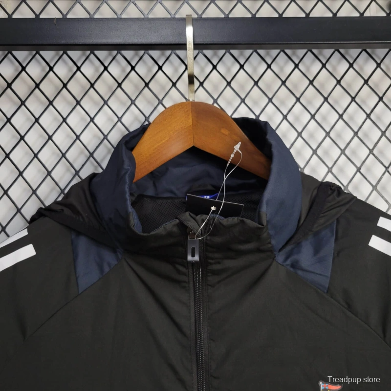 25/26 Newcastle United Jacket Black Windbreaker