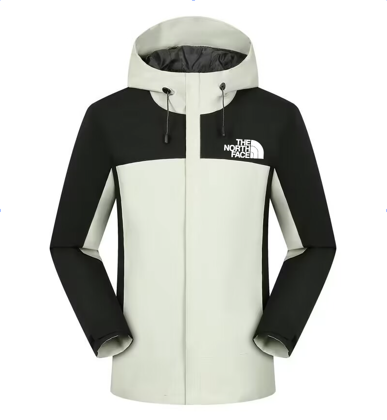 2025 The North Face Men's Mountain Light Jacket - Classic Black/Cream Colorblock