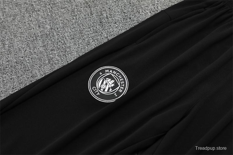 25/26 Manchester City Black Half Zipper Jacket+Long Pants