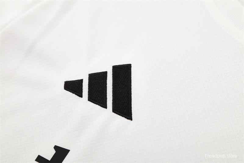 25/26 Manchester United White Purple Short Sleeve+Soccer Shorts