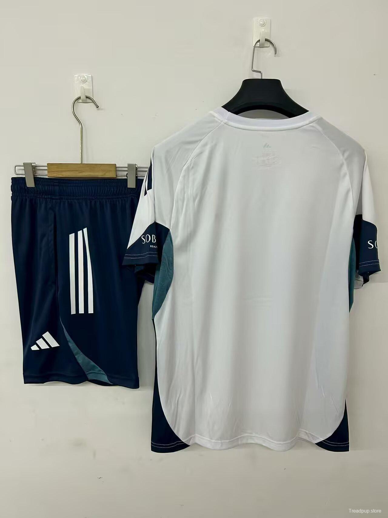 25/26 Arsenal Pre-Match Jersey White+ Shorts