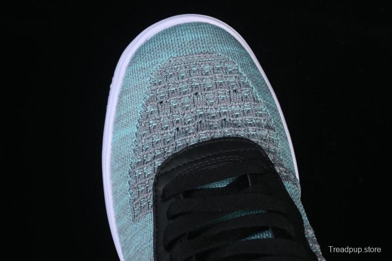 Nike Air Force 1'07 Low Flyknit Black Green Casual Sneakers - CI0051-600