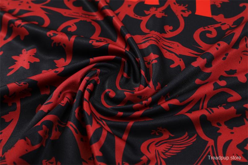 25/26 Liverpool Red Camouflage Half Zipper Jacket+Long Pants