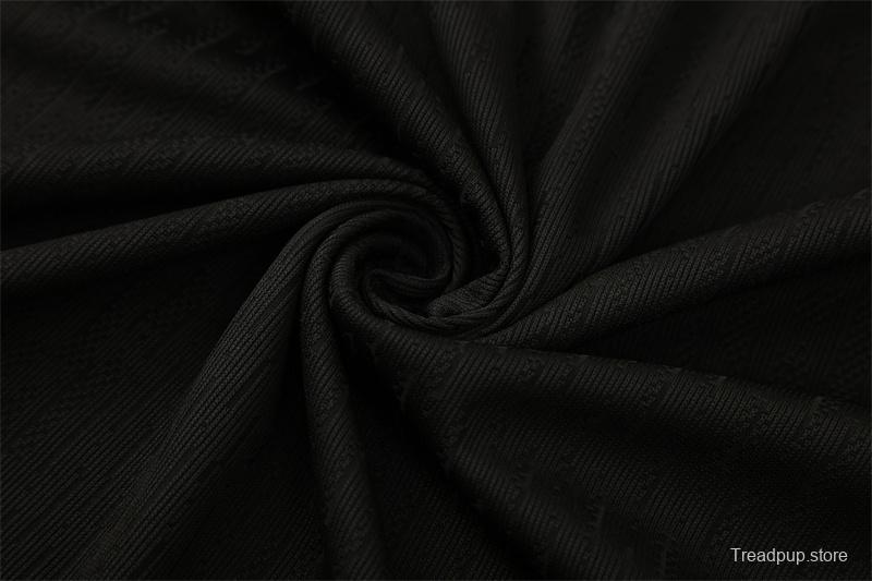 Player Version 25/26 France Black Half Zipper Jacket+Long Pants