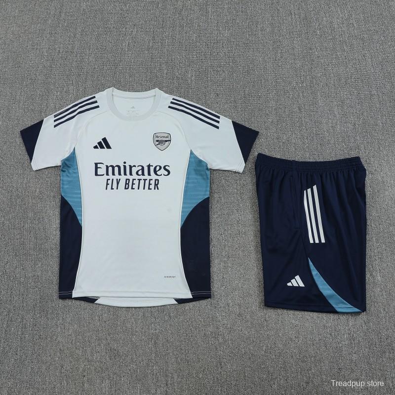 25/26 Real Madrid White Short Sleeve Jersey+Shorts