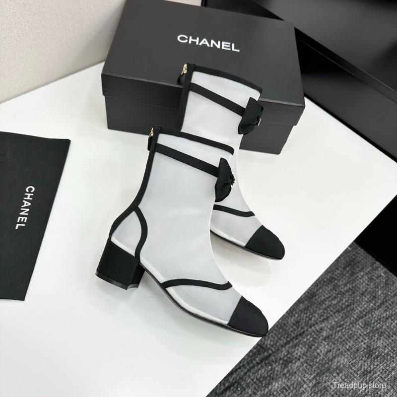 Chanel 2025 SS Classic Bow Ankle Boots - LY00