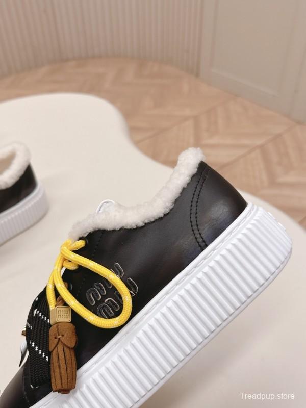 Miu Miu 3D Embroidered Platform Casual Shoes - LY00320/LY00340