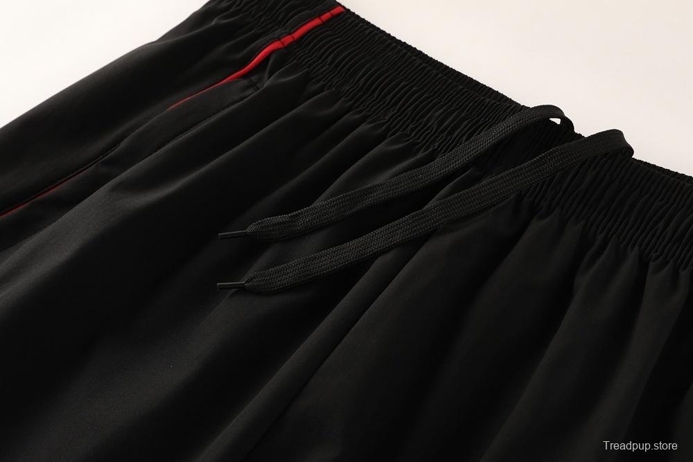 25/26 Liverpool Black S-2XL Half Zipper Jacket+Long Pants