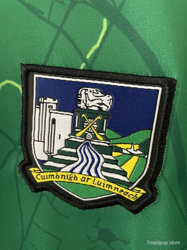 25/26 Limerick GAA Green with River Shannon Map Pattern Home Jersey