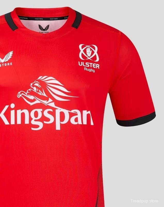 24/25 Ulster Red with Wave Pattern Home Jersey