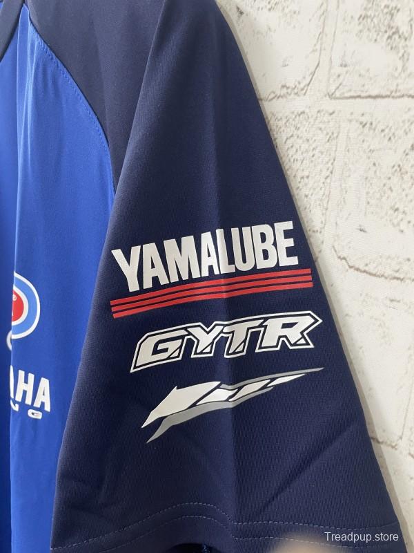 2025 F1 Yamaha PATA Racing Team Blue with Navy Raglan Sleeves Jersey