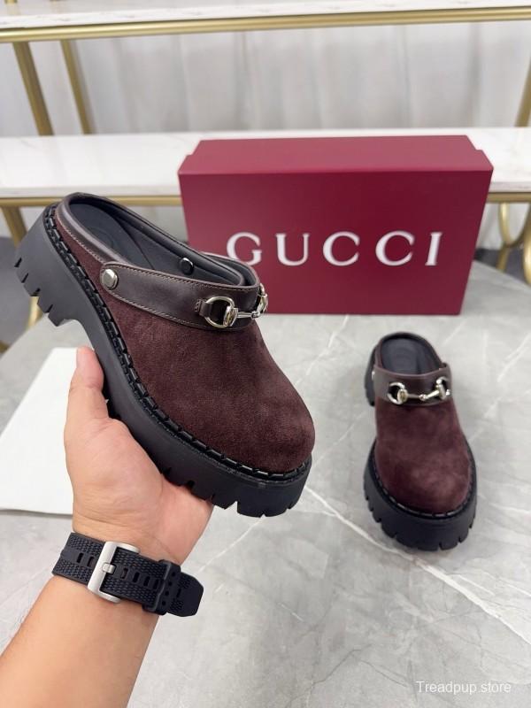 Gucci GG Platform Loafers with Lug Sole - KFY00280