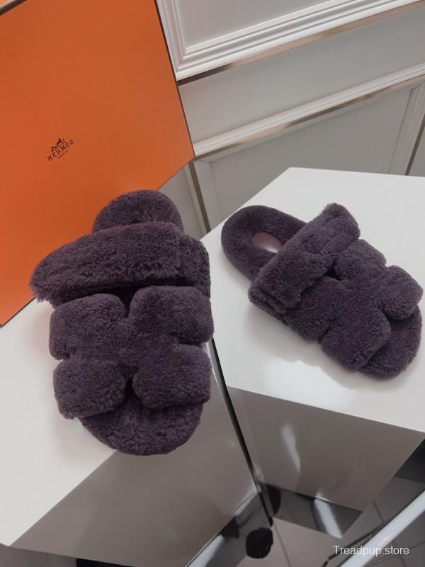 H ERLING Mao Slippers 2025 SS Collection Genuine Fur Comfort - LY00270