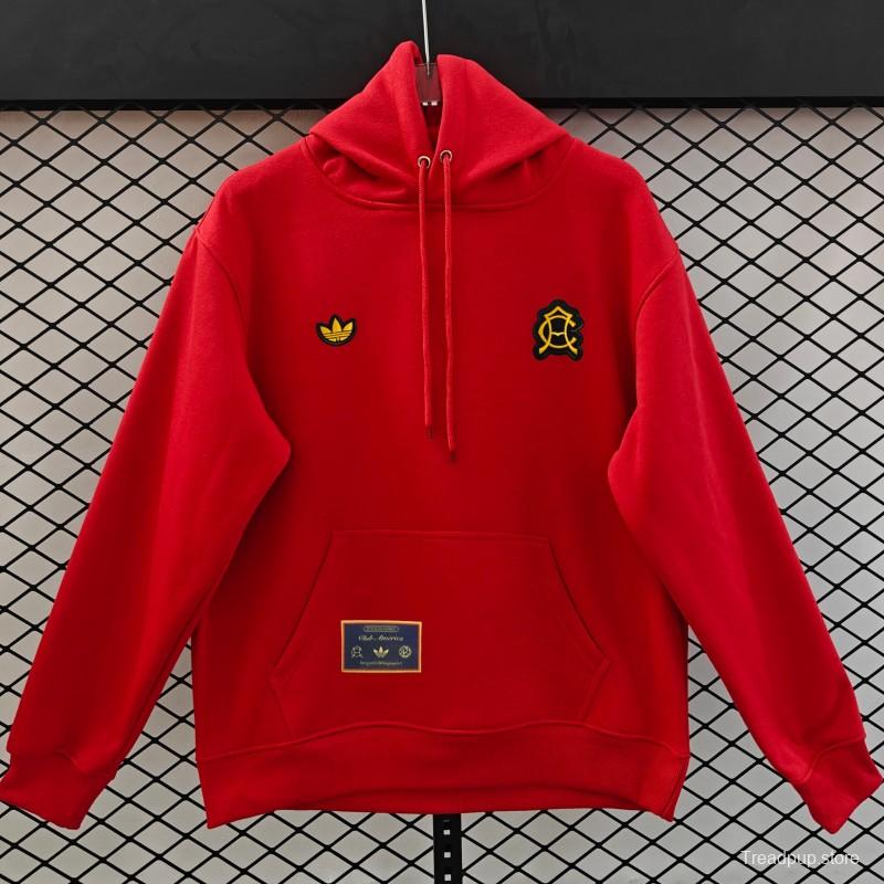 Adidas x Club America Retro Embroidered Logo Hoodie