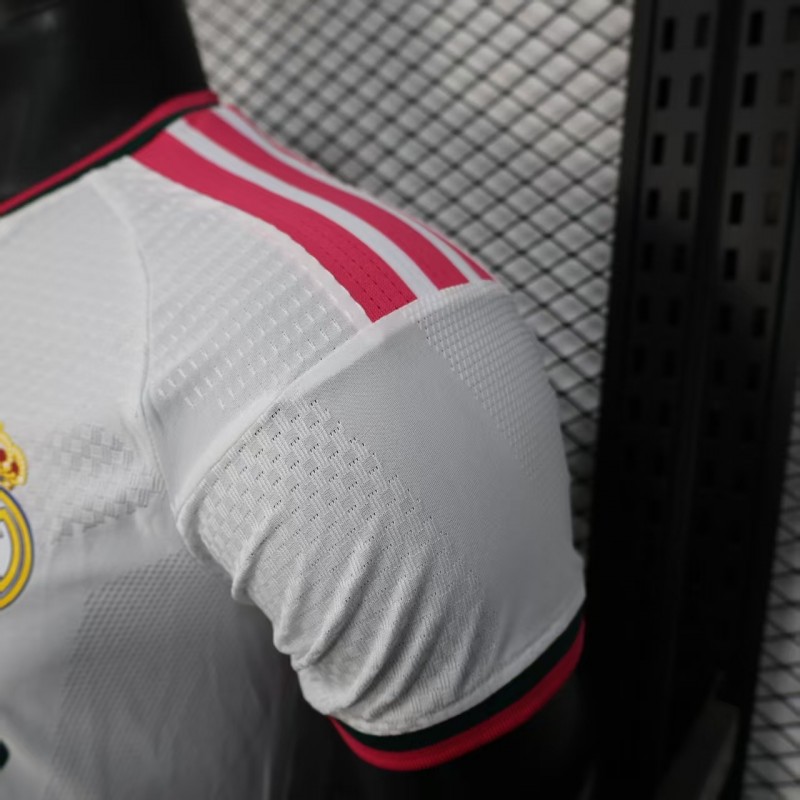 26/27 Player Version Real Madrid Home White Pink Black Jersey